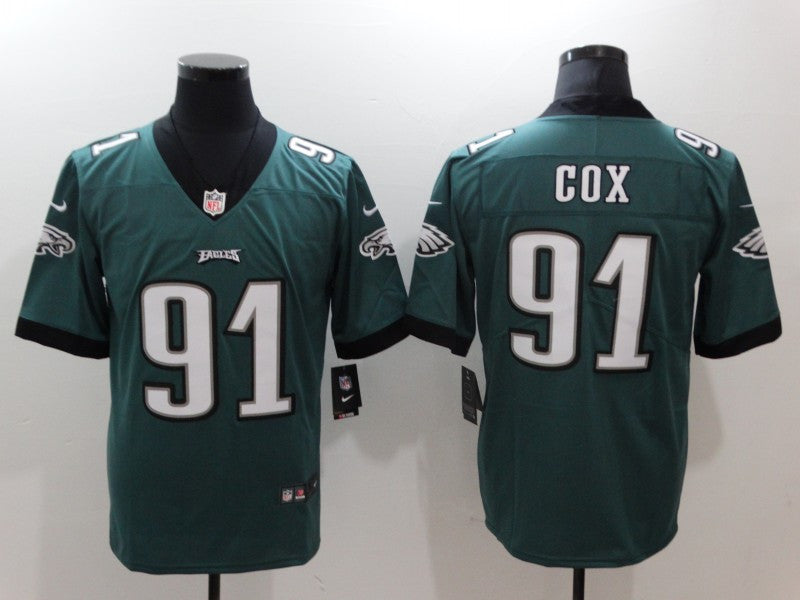 Fletcher Cox Philadelphia Eagles green Vapor jersey