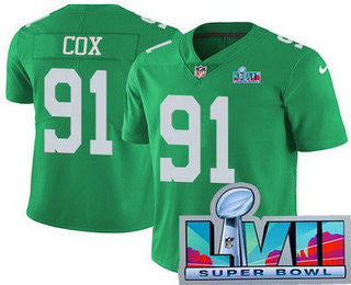 Fletcher Cox Philadelphia Eagles green Vapor jersey
