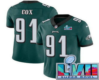 Fletcher Cox Philadelphia Eagles green Vapor jersey