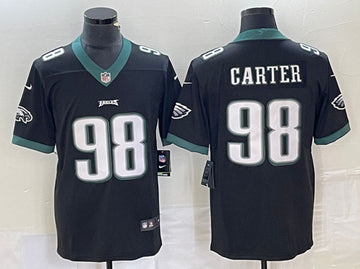 Jalen Carter Philadelphia Eagles black Vapor jersey