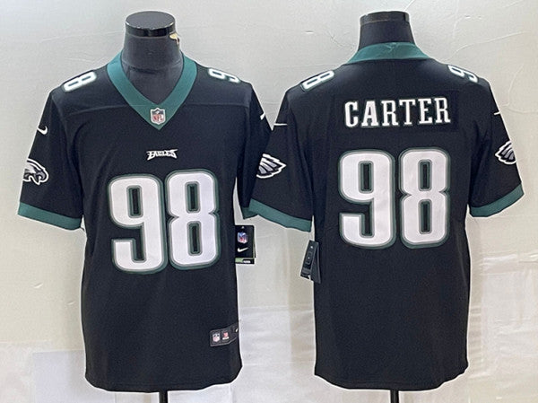 Jalen Carter Philadelphia Eagles black Vapor jersey