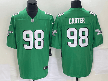 Jalen Carter Philadelphia Eagles green Vapor jersey