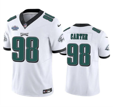 Jalen Carter Philadelphia Eagles white Vapor jersey