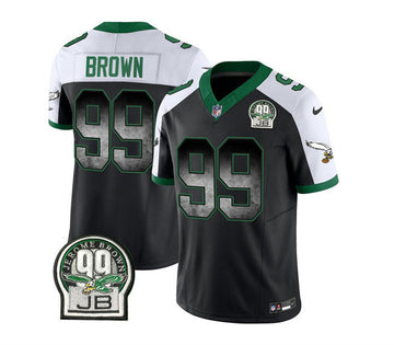 Jerome Brown Philadelphia Eagles black Vapor jersey