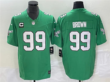 Jerome Brown Philadelphia Eagles green Vapor jersey