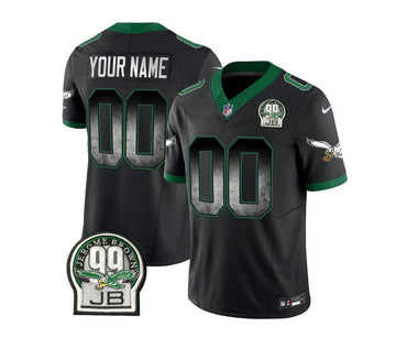 Custom Philadelphia Eagles black Vapor jersey