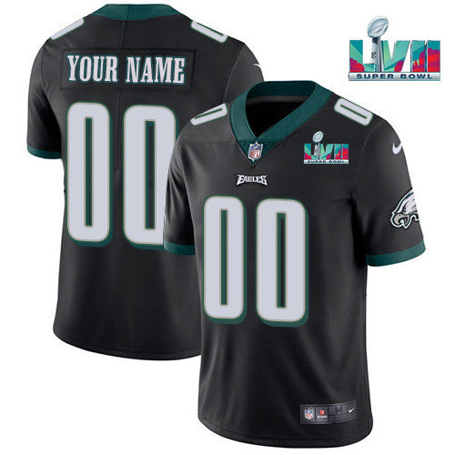 Custom Philadelphia Eagles black Vapor jersey