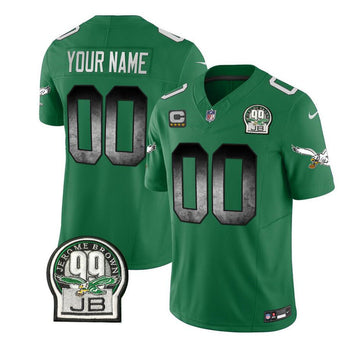 Custom Philadelphia Eagles green Vapor jersey
