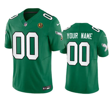 Custom Philadelphia Eagles green Vapor jersey