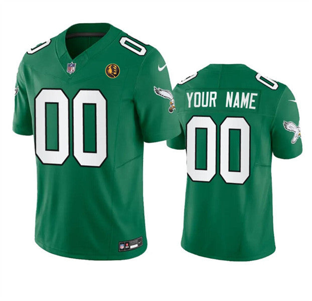 Custom Philadelphia Eagles green Vapor jersey