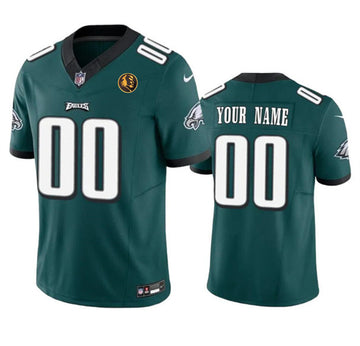 Custom Philadelphia Eagles green Vapor jersey