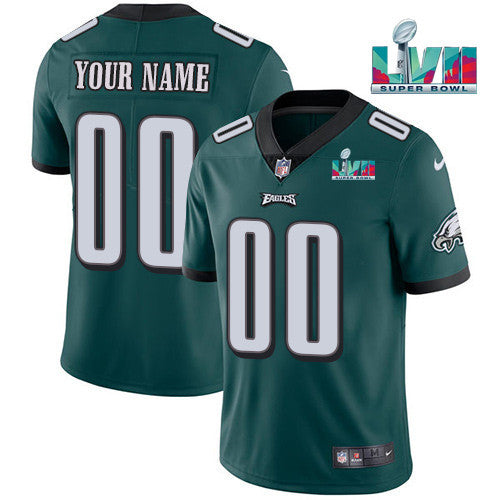 Custom Philadelphia Eagles green Vapor jersey