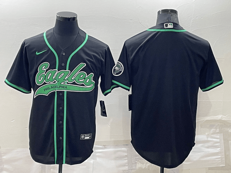 Custom Philadelphia Eagles black jersey