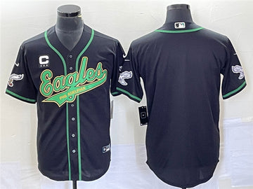 Custom Philadelphia Eagles black jersey
