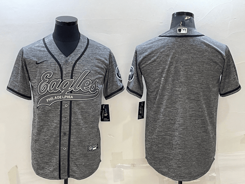 Custom Philadelphia Eagles grey jersey