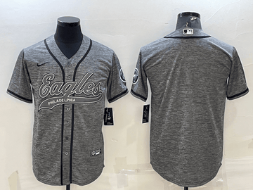 Custom Philadelphia Eagles grey jersey