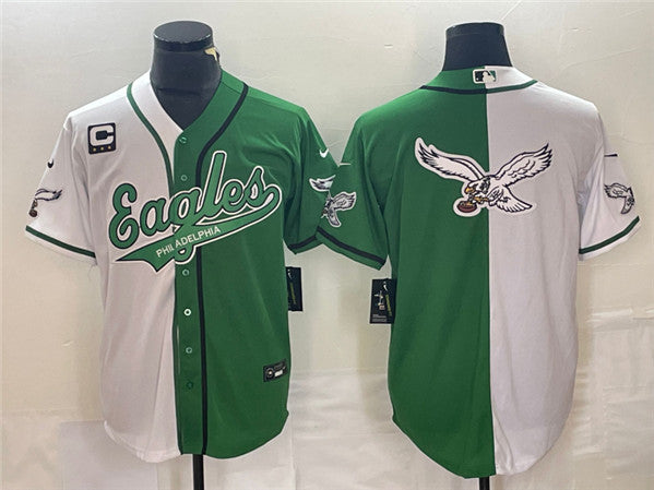 Philadelphia Eagles green Split jersey