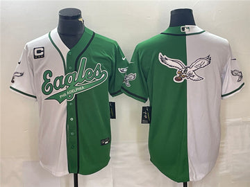 Philadelphia Eagles green Split jersey