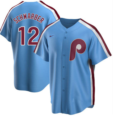Kyle Schwarber Philadelphia Phillies blue jersey