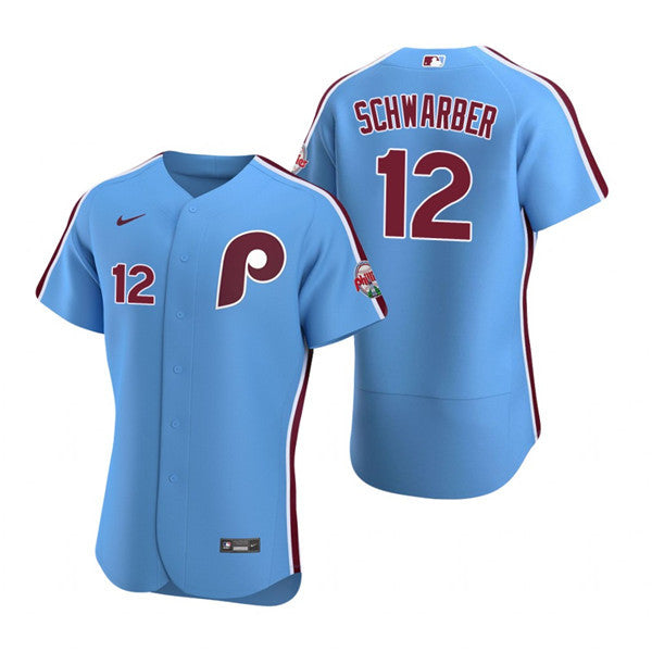 Kyle Schwarber Philadelphia Phillies blue jersey
