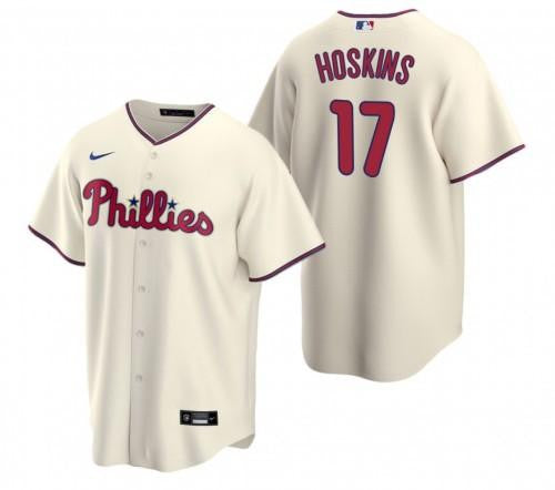 Rhys Hoskins Philadelphia Phillies cream jersey