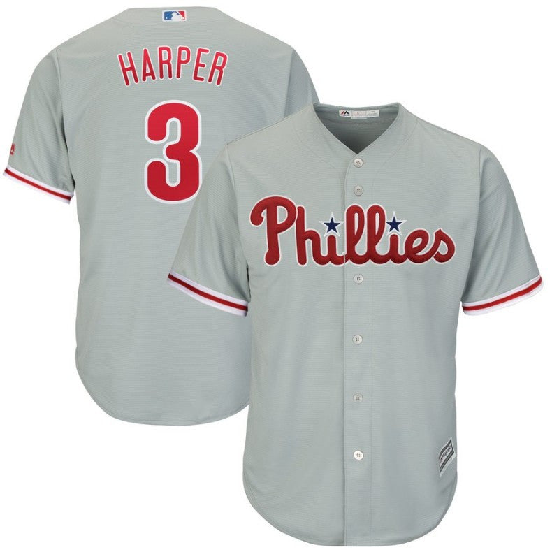 Bryce Harper Philadelphia Phillies gray jersey