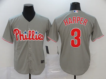 Bryce Harper Philadelphia Phillies grey jersey