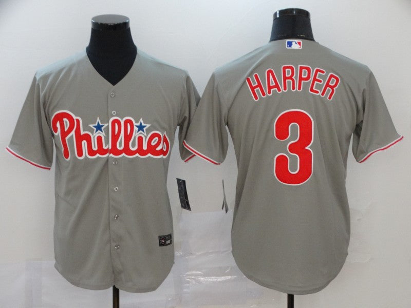 Bryce Harper Philadelphia Phillies grey jersey