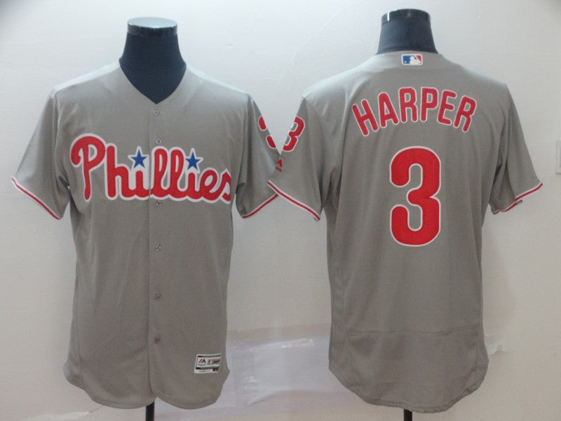 Bryce Harper Philadelphia Phillies grey jersey