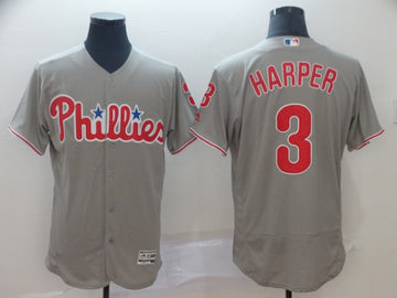 Bryce Harper Philadelphia Phillies grey jersey