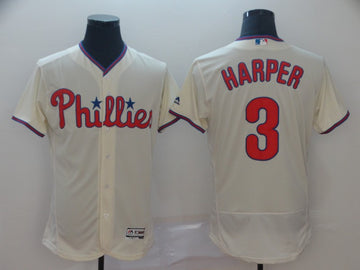 Bryce Harper Majestic Philadelphia Phillies white jersey