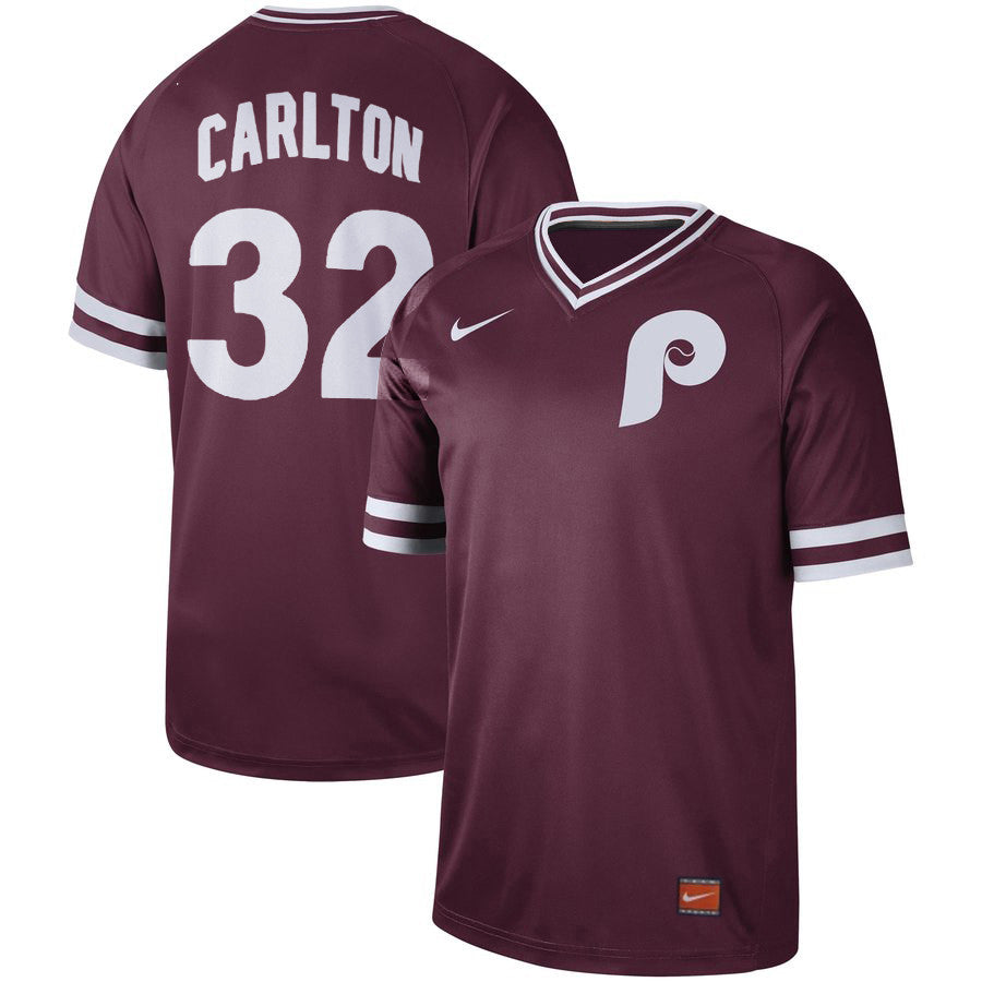 Steve Carlton Philadelphia Phillies maroon Legend jersey