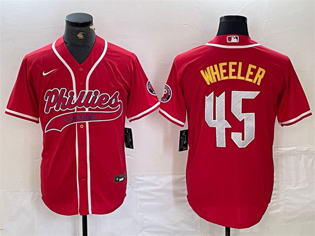 Zack Wheeler Philadelphia Phillies red City Connect jersey