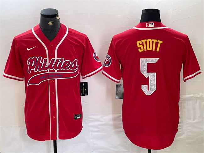 Bryson Stott Philadelphia Phillies red City Connect jersey