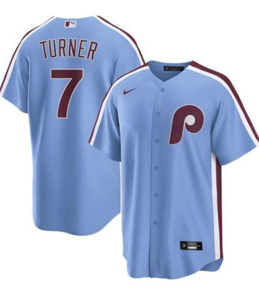 Trea Turner Philadelphia Phillies blue jersey