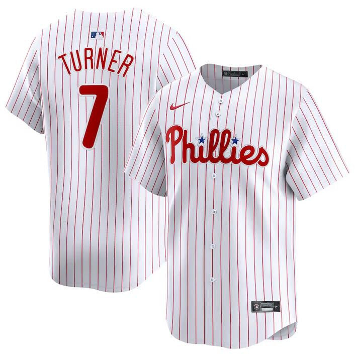 Trea Turner Philadelphia Phillies white Limited jersey