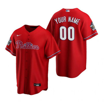 Custom Philadelphia Phillies red jersey