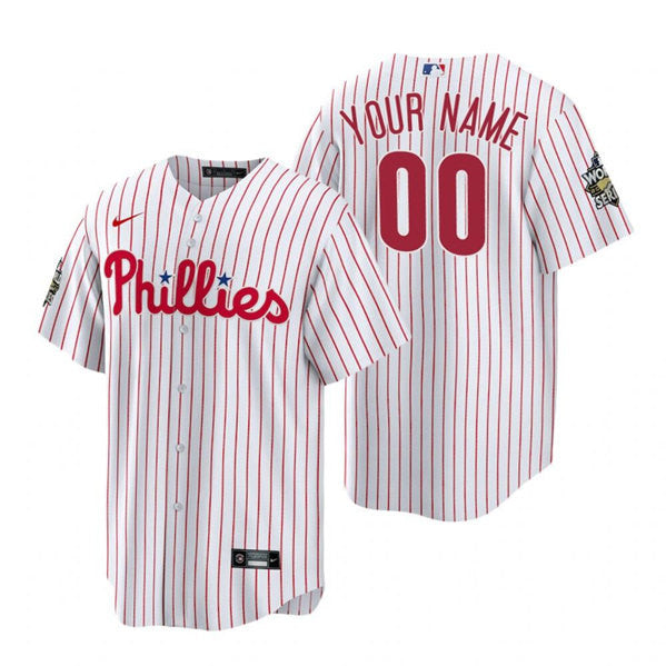 Custom Philadelphia Phillies white jersey