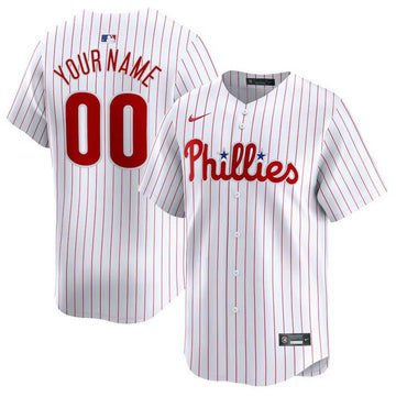 Custom Philadelphia Phillies white Limited jersey