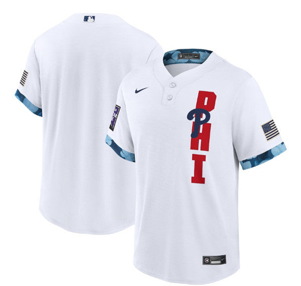Custom Philadelphia Phillies white All-Star jersey