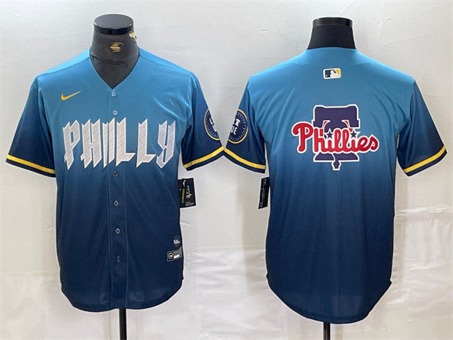 Philadelphia Phillies blue City Connect jersey