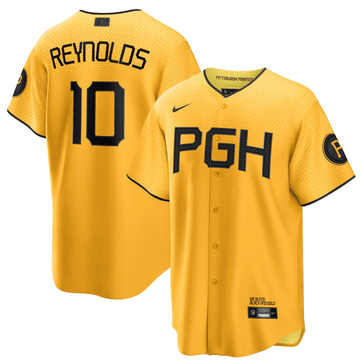Bryan Reynolds Pittsburgh Pirates gold City Connect jersey