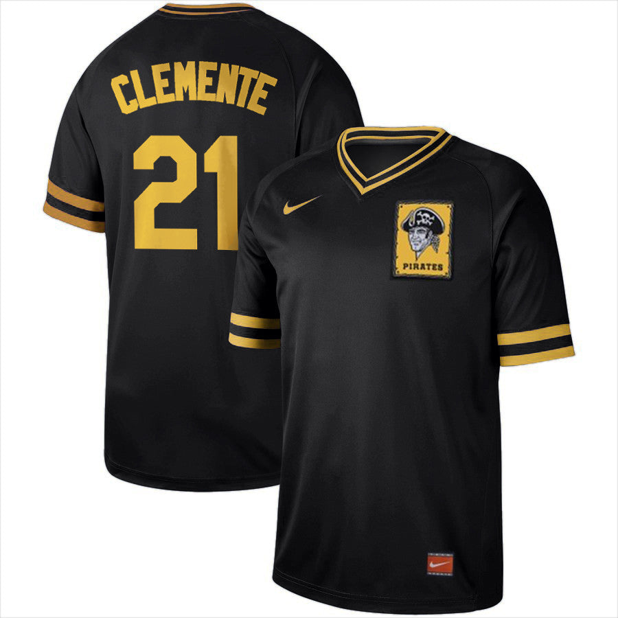 Roberto Clemente Pittsburgh Pirates black Cooperstown jersey