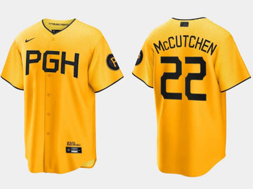 Andrew McCutchen Pittsburgh Pirates gold City Connect jersey