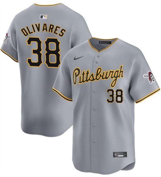 Edward Olivares Pittsburgh Pirates gray Limited jersey