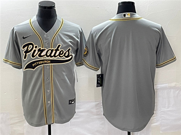Custom Pittsburgh Pirates gray jersey