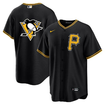 Penguins Pittsburgh Pirates black jersey