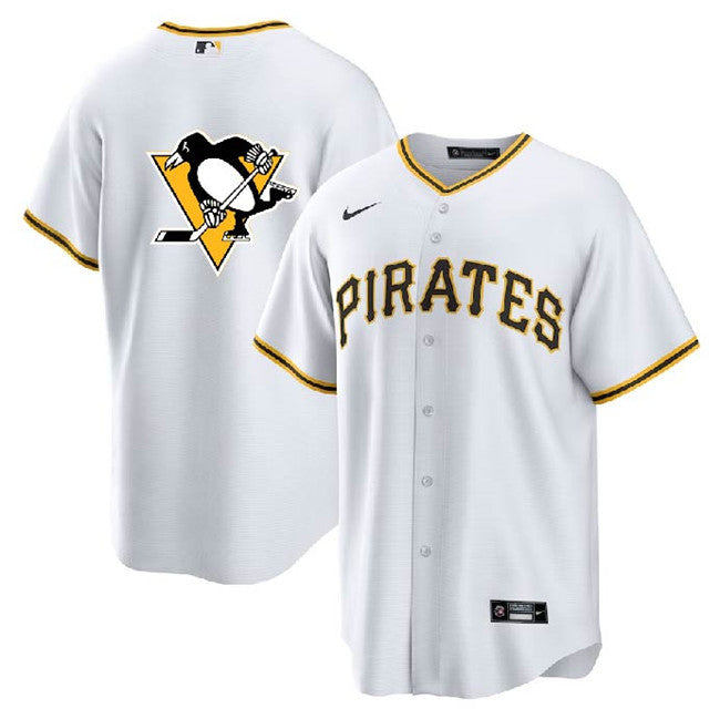Penguins Pittsburgh Pirates white jersey