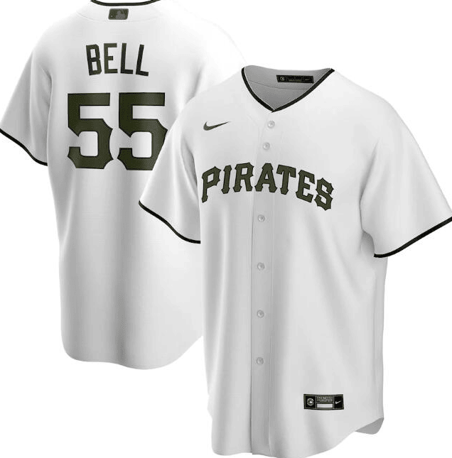 Pittsburgh Pirates white jersey