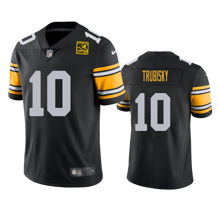 Mitch Trubisky Pittsburgh Steelers black Vapor jersey